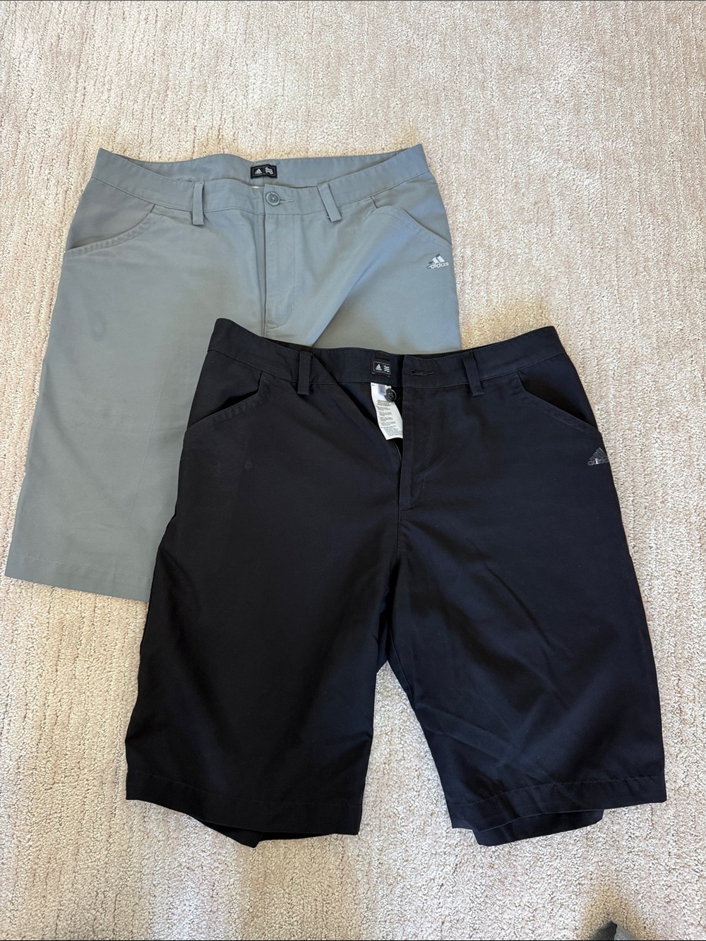 adidas Men's Hybrid Shorts in Black and Light Gray